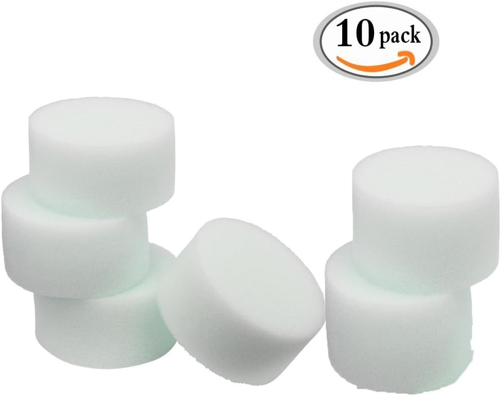Make-up Sponge Premium Makeup Fine-pore Sponge Most Flawless 10 Pack Pamty Professional Round Fine Pored Soft Makeup Blender Can Be Divided (White)