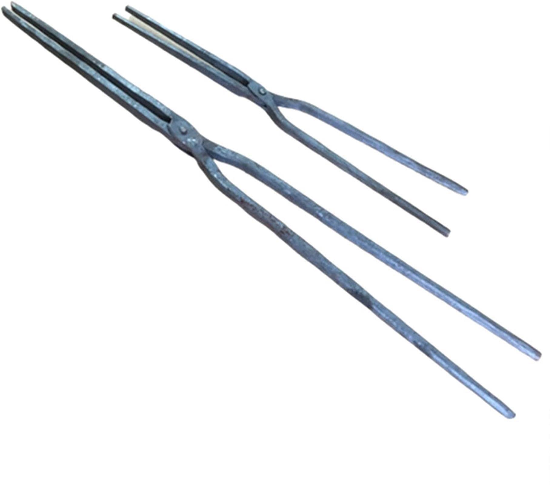 Tenazas de herrero,Tenaza de forja Ponga de herrero Tonga plana de herrero for un cuchillo de yunque que fabrica pinzas de herrero de 36 cm/52 cm for ingeniero herrero, 36 cm (Color : 52cm)