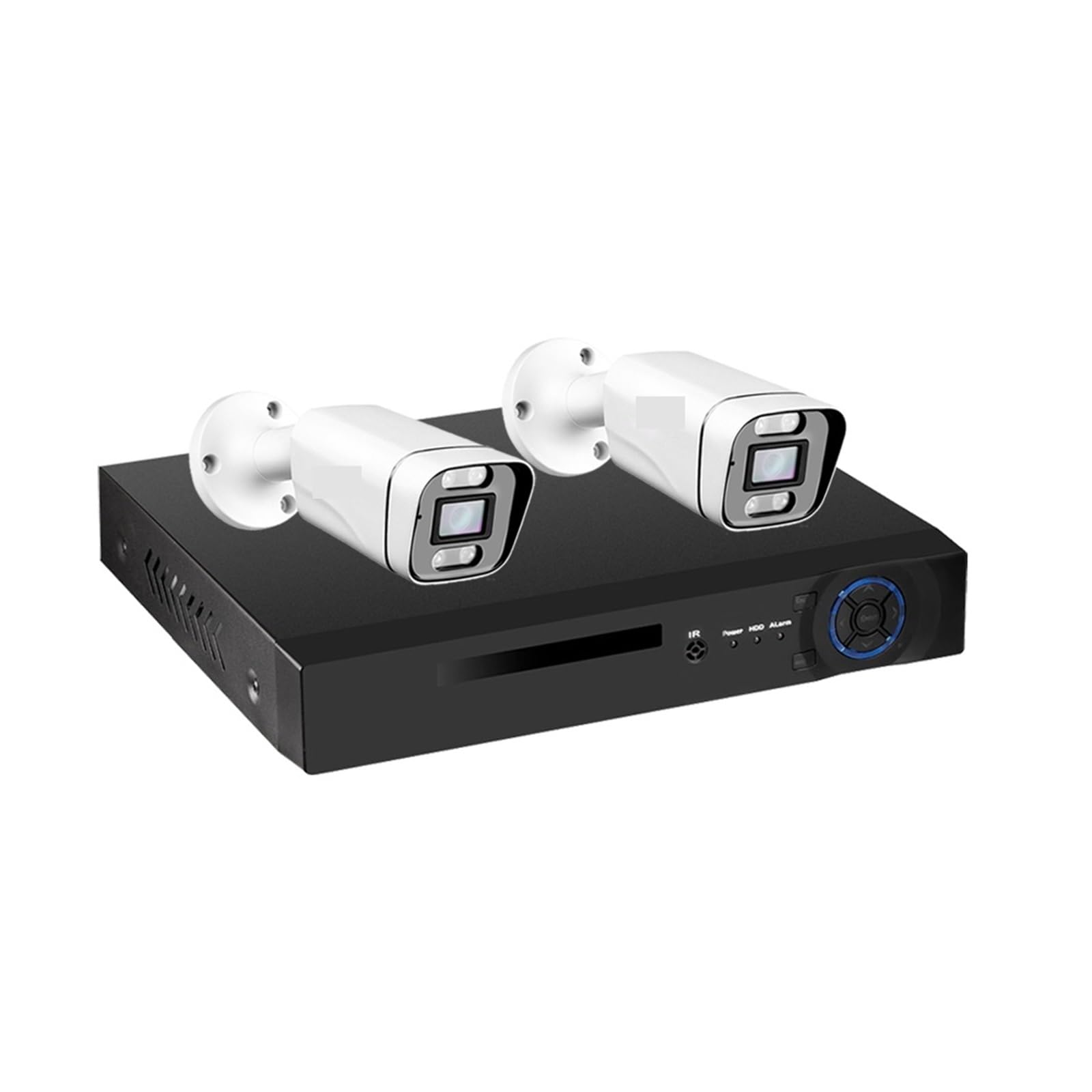 8CH 4K Security IP Camera System POE NVR Kit CCTV Audio AI Face Detect Outdoor Full Color Night Vision Zestaw Do Nadzoru Wideo łAtwa W Instalacji(None,8CH NVR and 2 Camera)