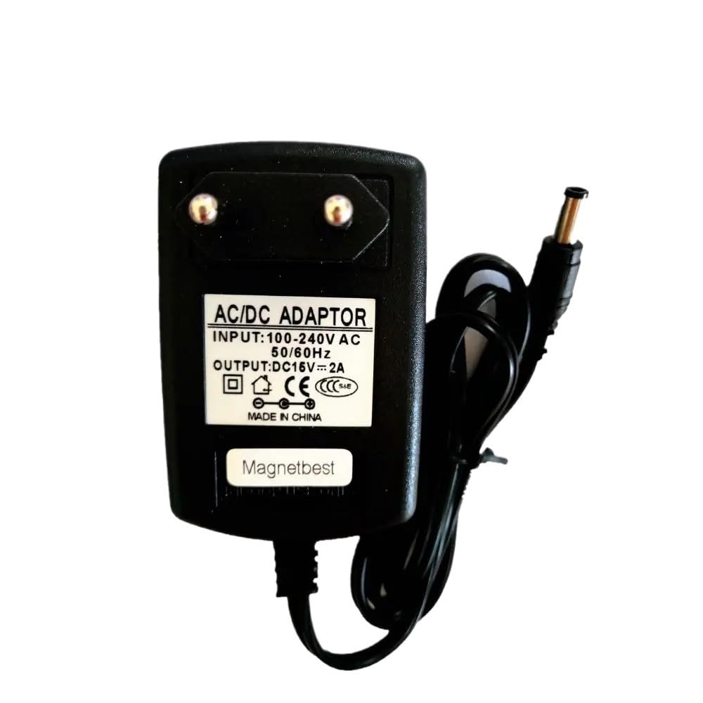Cargador 15V 2A para Model 108 y EL1005 con clavija americana