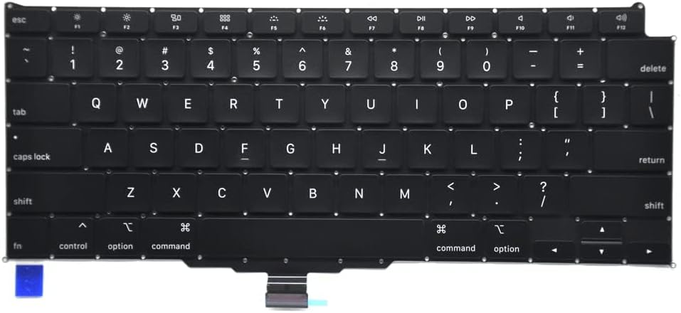 Replacement Backlight Backlit Keyboard Compatible with MacBook Air 13" Retina A2179 2020 US Layout +Keyboard Screws+Screwdriver