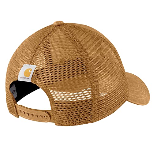 Image of Carhartt Men's Canvas Mesh-Back Logo Graphic Cap