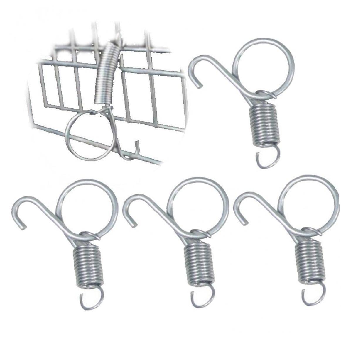 Haowul Cage Door Rabbit Dog Cage Door Spring Metal Spring Hook for Rabbit Dog Birds Bunny Rodents Guinea Pig Hamster Parrot Cage Door