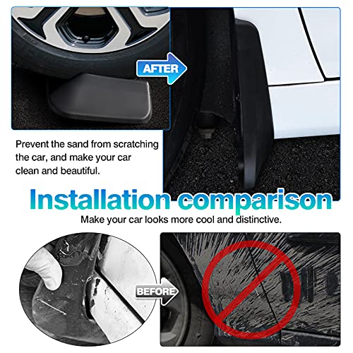 Image of Autorder Mud Flaps Splash Guards for Toyota Highlander 2020-2025 2026 Accessoreis Mudflap Fender Flares Front and Rear Mud Guard Set 4PCS