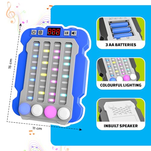 Mirana Airport Arcade - Portable Handheld Steps Game for Kids - 6 Exciting Modes, 3 Speed Levels - Digital Score Display - Toy Gift for Boys & Girls 4 5 6 7 8 9 10+ Years (Blue) 3 51cKlIcSkML