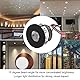 Garosa 2 Stück LED-Mini-Einbaustrahler, Schmaler Strahlwinkel 15°, 1 Watt, 80 Lm, Deckenleuchte für Schmuckvitrinen, Kleine LED-Schrankstrahler, 12 V DC