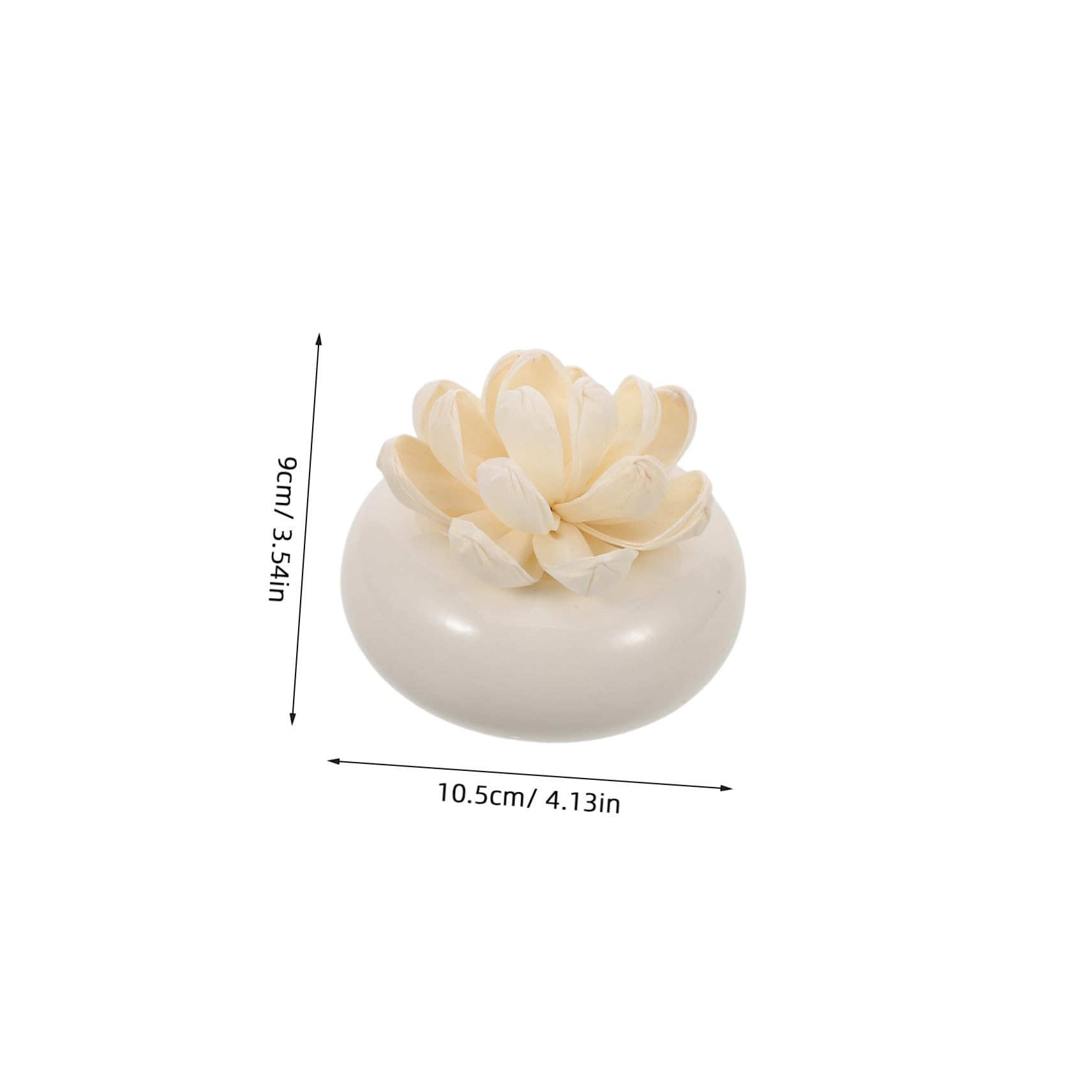 TOYANDONA Diffusore di Oli Essenziali Passivo in Ceramica Bianca, Assorbe L’olio e Rilascia Fragranza Lentamente, per Auto e Casa