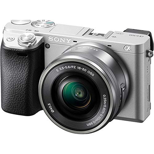 Sony Alpha A6300 - Cámara compacta con montura tipo E + objetivo SELP1650, color plata