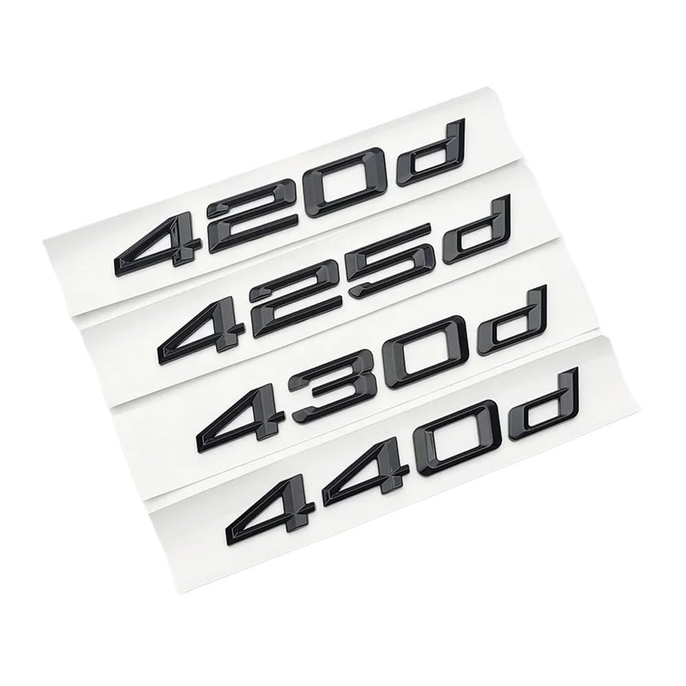 Logotipo 440d Autoadhesivo Resistente para Portón Trasero BMW G26