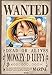 One Piece Wanted Unisex Póster Standard, Papel, 68x98 cm