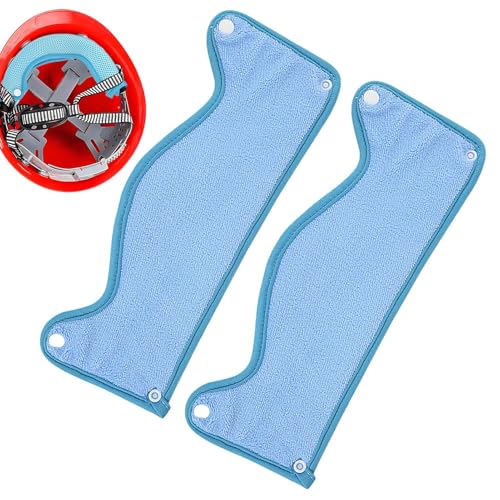 Huehkir Forro Absorbente De Sudor para Casco,2 Piezas Resistente Al Fuego | Almohadilla de Sudor para Casco de Moto y Bici | para Trabajadores De La Construcción, Motociclistas, Soldadores