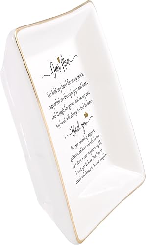 Miniatura 4 de JOYIMARR Regalos para Madre de la Novia de la Hija, Soporte para Joyas Organizador de Bandeja para Anillos, Regalos de Boda para Mamá - Me Tomaste