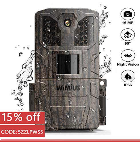 Hunting Camera, [2020 Upgraded] WiMiUS Trail Camera 16M 1080P Game Camera with Night