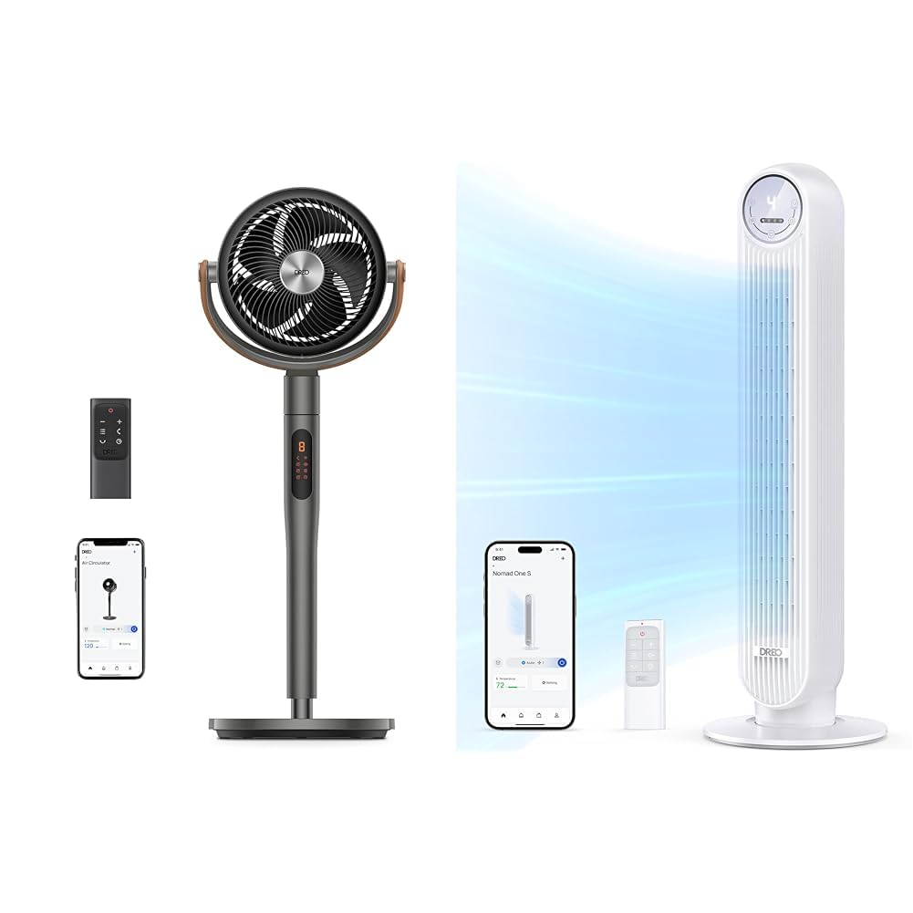1738/新品　DREO PolyFan 513S 扇風機　サーキュレーター Amazon.com: Dreo Pedestal Fan with Remote, PolyFan 513S, 43