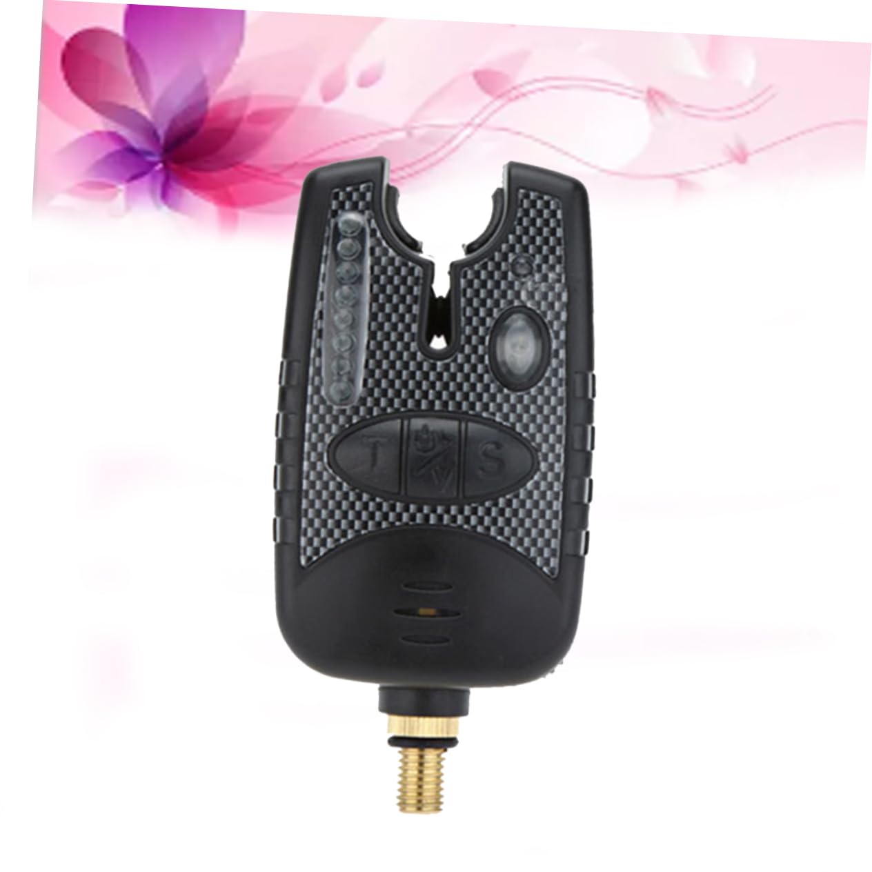 VICASKY Sensitive Electronic Fishing Bite Alarm Indicator Tones Sensitivities Loud LED Light Clip Design for Fishing Rods Battery Not Included Black