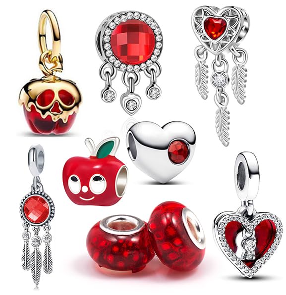 Image of 9Pcs Mixed Theme Charms for Bracelet Making Set