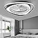 Wentylator sufitowy z oświetleniem, 38 W, lampa sufitowa LED, regulowana prędkość nawiewu, możliwość przyciemniania, z pilotem zdalnego sterowania, nowoczesna lampa sufitowa, do sypialni, salonu, jadalni, ultra cichy