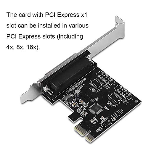 Tarjeta PCIe a LPT puerto paralelo DB25 de impresión para PC Windows Linux 4