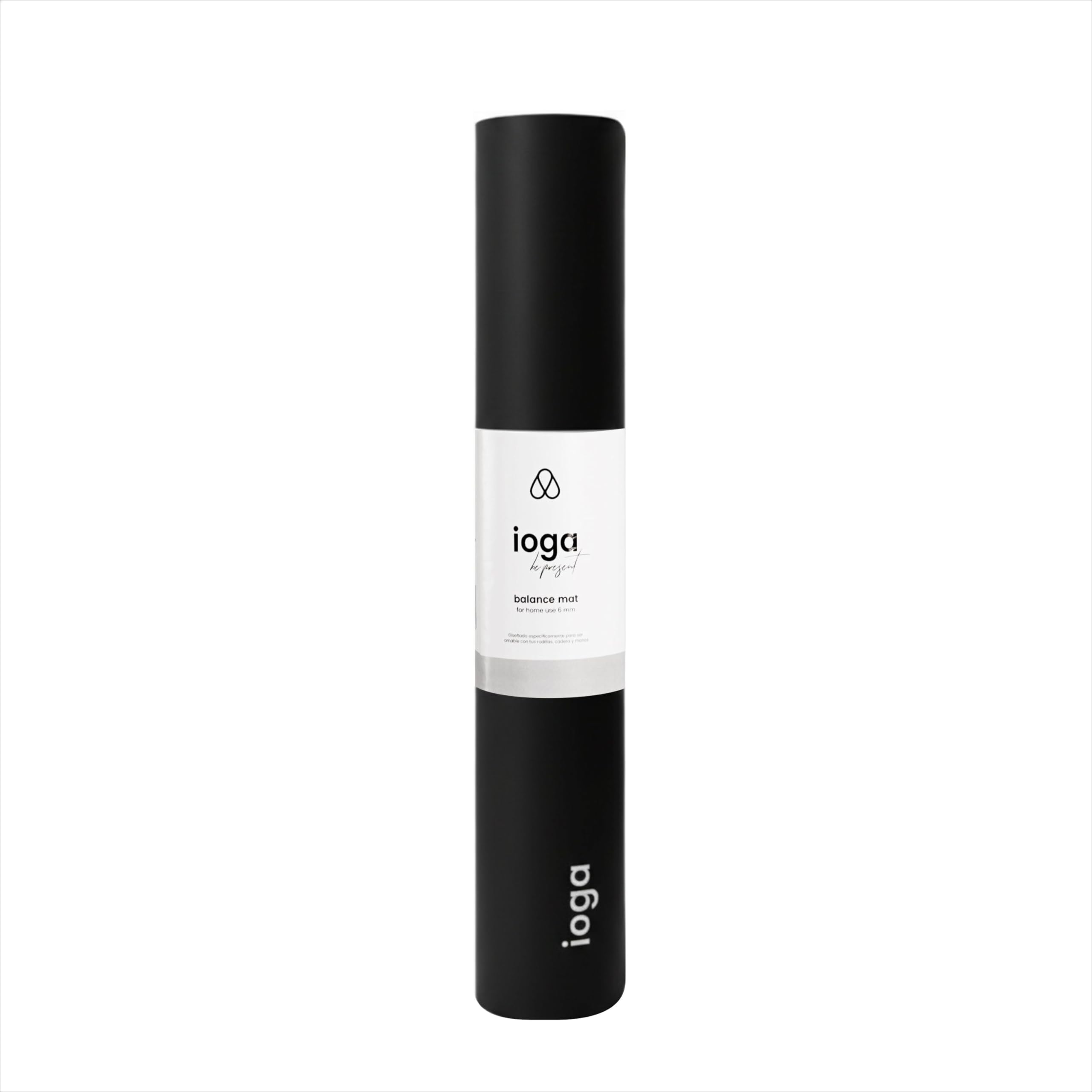 Premium Natural Rubber Yoga Mat, eco Friendly Thick Wide Extra Large Exercise & Workout Non Slip Foldable Best mat with Strap black