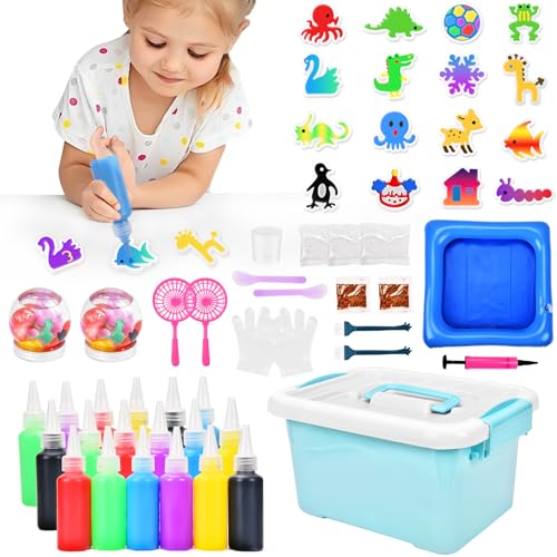 Elfe de l'eau Magique Herenear : coffret 3D créatif 16 gels colorés