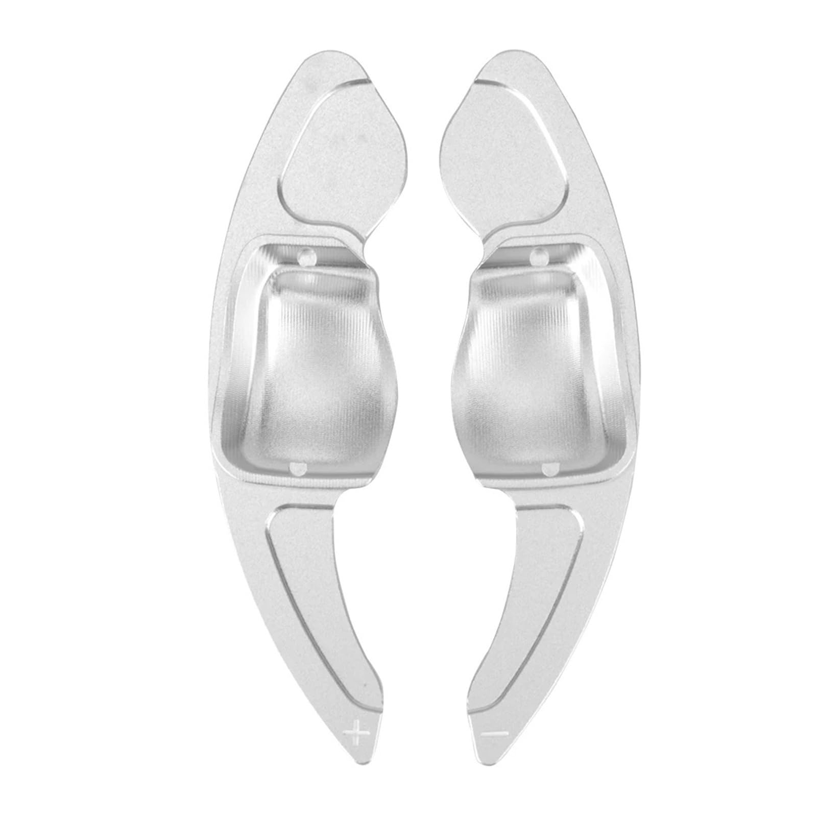 Xxiucj Car Paddle Shifter Extensions for VW for MK6 for GTI for Jetta for MK5 for Passat for B6 for B7 for CC for Polo for Sharan for Tiguan Steering Wheel Paddle(Silvery)