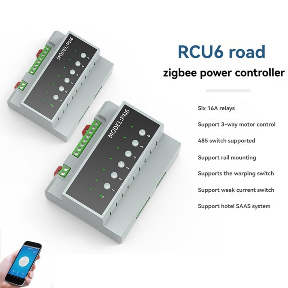 Modulo di Commutazione Relè 6 Canali 16A Tuya Smart Home Modulo di Contatto A Secco per Il Controllo Di Dispositivi Intelligenti