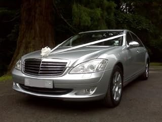 Wedding Car Kit, 1 x 50mm White (assembled / ready made "NOT" flat packed) Pull Bow, Plus 1 x 6m of 2" White Florist Ribbon. The Perfect Item For Wedding Cars.