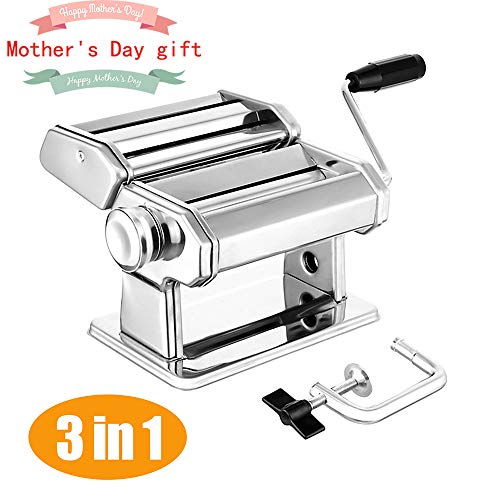 Pasta Maker Deluxe Set, Elegant Life Homemade 150mm Pasta Maker All in one