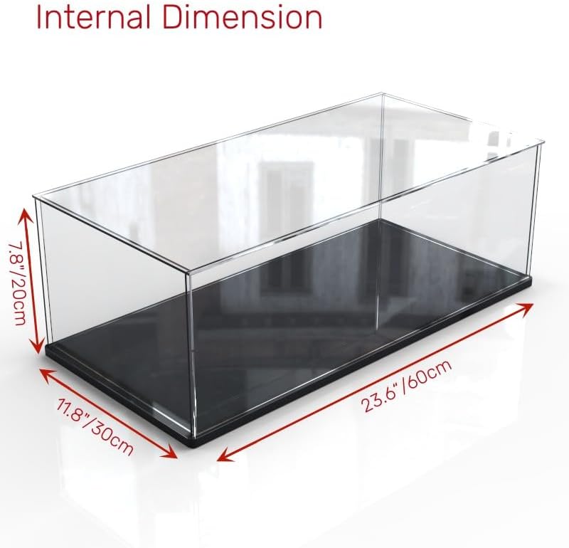 Miniatura 2 de Vitrina de acrílico transparente engrosada para Lego 42096 42083 42056 modelo de encimera, soporte de caja a prueba de polvo, escaparate de