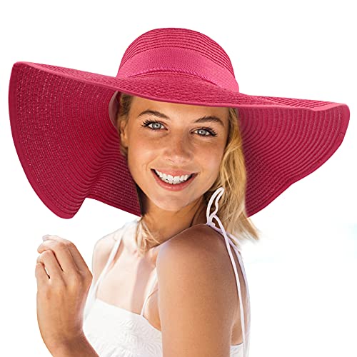 Farbiger Sonnenhut mit breiter Krempe