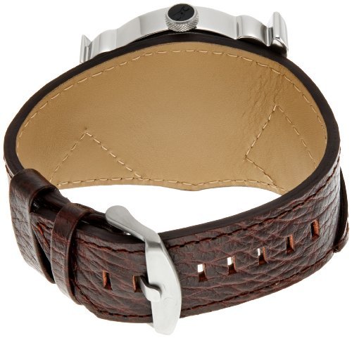 Image of Fastrack Quartz Analog White Dial Leather Strap Watch for Guys-NP3022SL01