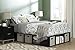 South Shore Flexible Bed with Storage and Baskets Black Oak, Contemporary