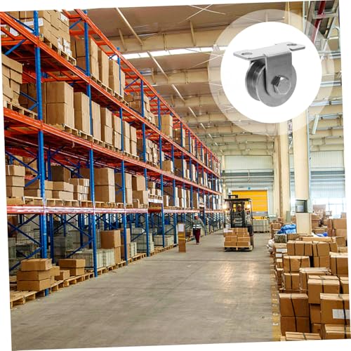 2 ruedas de polea de cable de acero inoxidable para montaje en pared con rodamientos, suave capacidad de carga pesada para puertas correderas sistemas industriales