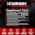 JNX SPORTS The Curse! Pre Workout Powder for Men & Women, Caffeine, Beta-Alanine, Creatine, L-Citrulline, 30 Servings, Dark Grape Flavor – Boost Energy, Strength & Focus - Image 3