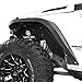 u-Box Jeep Wrangler JK Front and Rear Inner Fender Liners for 2007-2018 JK JKU Unlimited High Strength Steel Design (Black, 4pcs)