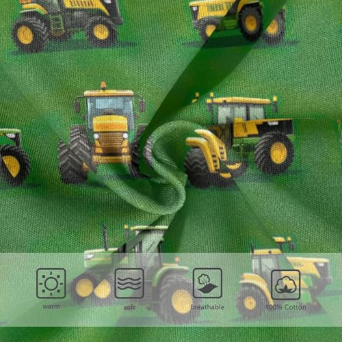 Boys' Exclusive Briefs Toddler Underwear 95% Combed Cotton Boxerbriefs 2T Tractor Pattern Cars Green 103