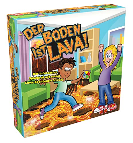 Goliath - Der Boden ist Lava, Spiel voller Bewegung für Drinnen und Draußen ab 5 Jahren, Für die Ganze Familie, Gesellschaftsspiel für 2 bis 6 Spieler