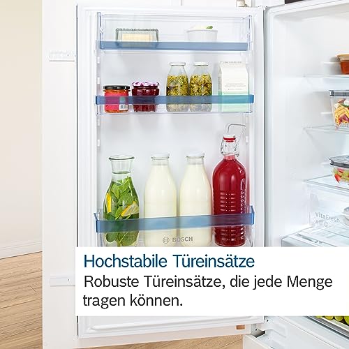 Bosch KIR21ADD1, Serie 6, Mini Einbau-Kühlschrank, 88 x 56 cm Nische, 136 L, Made in Germany, längere Frische mit VitaFresh XXL, flüsterleise, schnellere Kühlung, LED-Beleuchtung, Flachscharnier