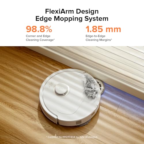 Image of roborock Qrevo Pro Robot Vacuum and Mop with FlexiArm Design Edge Mopping, Dynamic Hot Water Mop Washing and Auto Mop Drying, Intelligent Dirt Detection, 7,000 Pa Suction, Ideal for Carpets