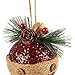 Juvale 6-Pack Rustic Christmas Tree Ornaments, 3 x 5.4 Inches Farmhouse Holiday Decorations, Assorted Designs, Ideal for Hanging on Christmas Trees, Fireplace, and Living Room