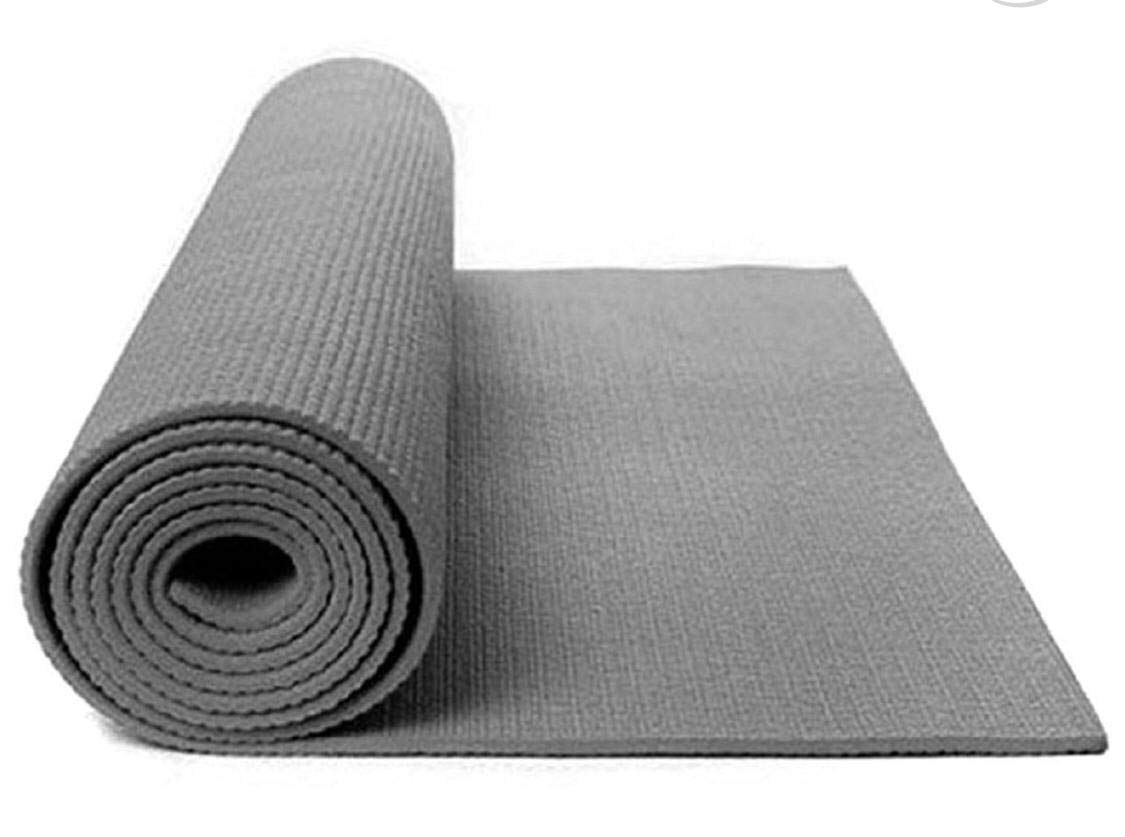 Orchid Homz Imported Antiskid Grey Yoga Mat Atrractive Pack Of 1-173x61(Design-7)-image-9