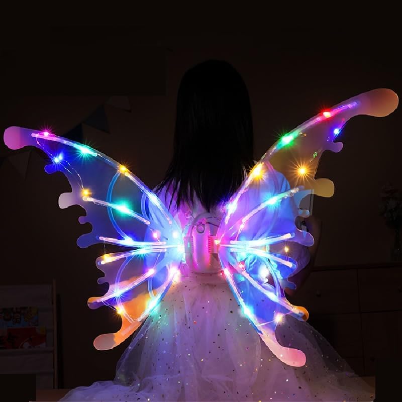 Alas elficas luminosas para disfraz infantil y perro miniatura 2