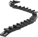 PARENCE : Jeu traditionnel de Domino - 28 pièces plus Boîte en bois et couvercle coulissant Enfant Et Adultes couleur Noir) - 3