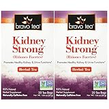 Bravo Tea Kidney Strong Herbal Tea Caffeine Free, 20 Tea Bags, 2 Count