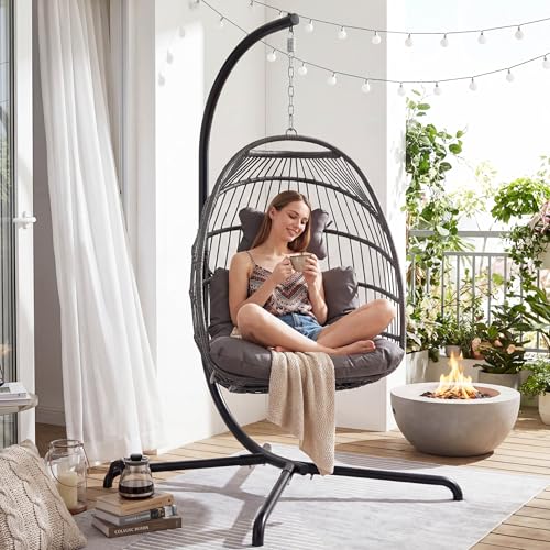 NICESOUL Comfy Egg Chair with Stand