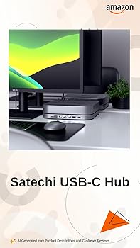 Satechi USB C Hub Type-C Aluminum Stand & Hub