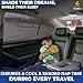 EcoNour Car Window Screens for Camping (Pack of 2) | 100% Protection from Bugs, UV and Mosquito Net | Breathable Mesh Baby Window Covers for Privacy Blackout (Medium 38