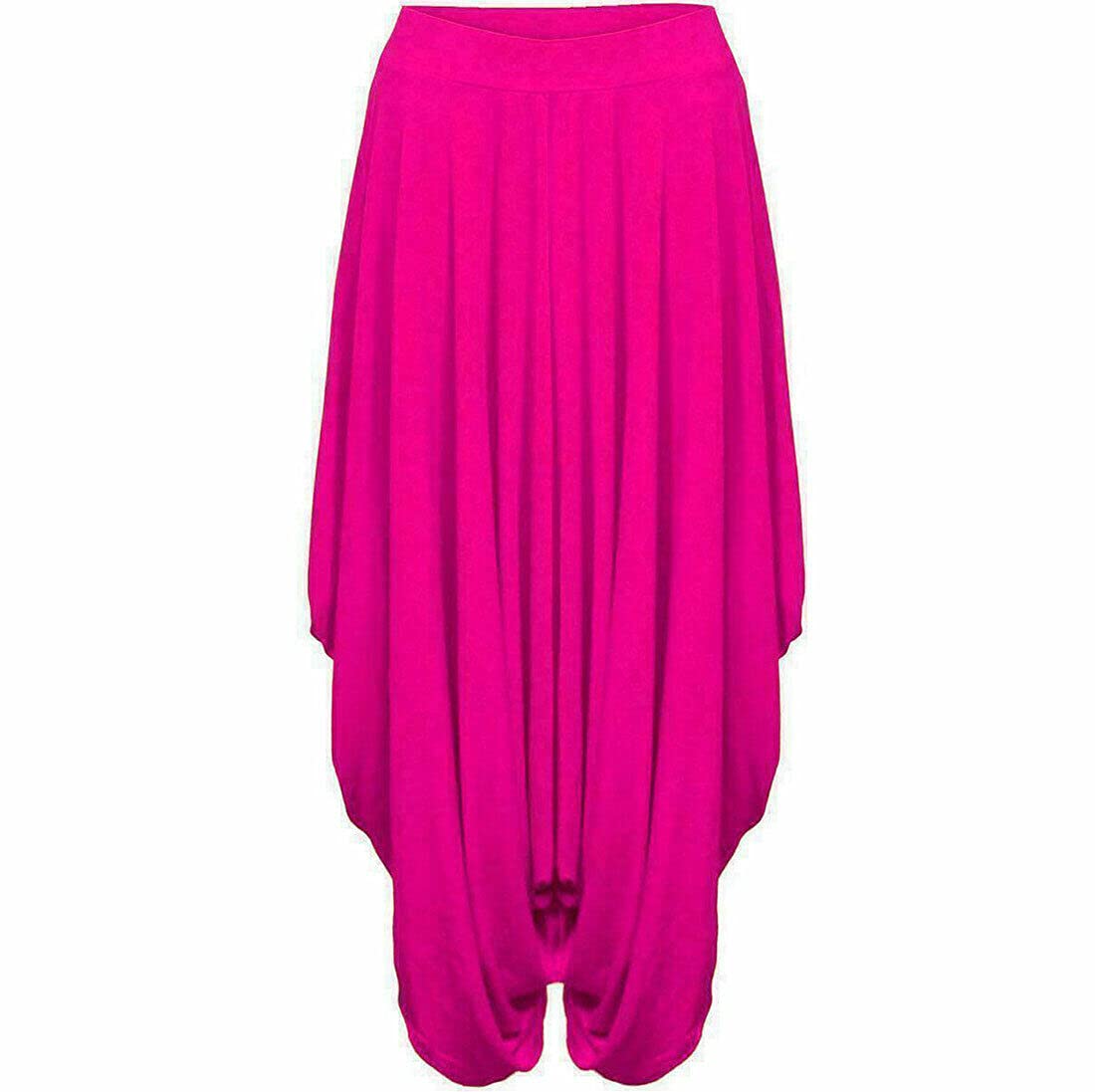FASHION 7STAR Ladies Gathered Draped Baggy Harem Pants Trousers Womens Lagenlook Alibaba Trousers UK 8-26