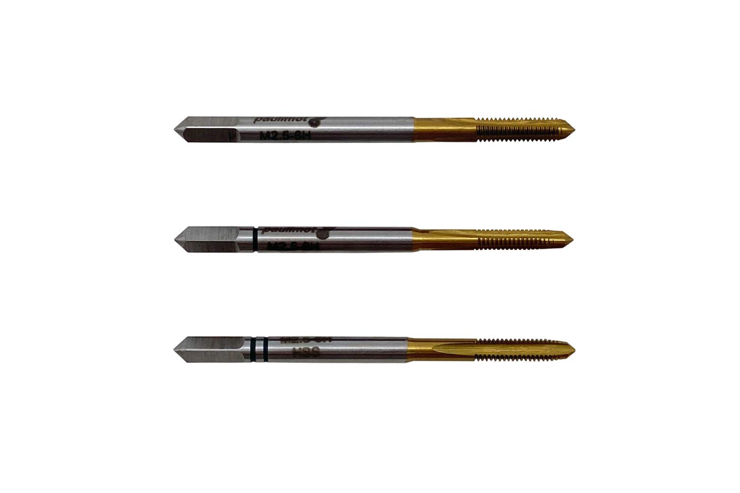 PAULIMOT Hand-Gewindebohrer-Satz 3-teilig M2,5 x 0,45