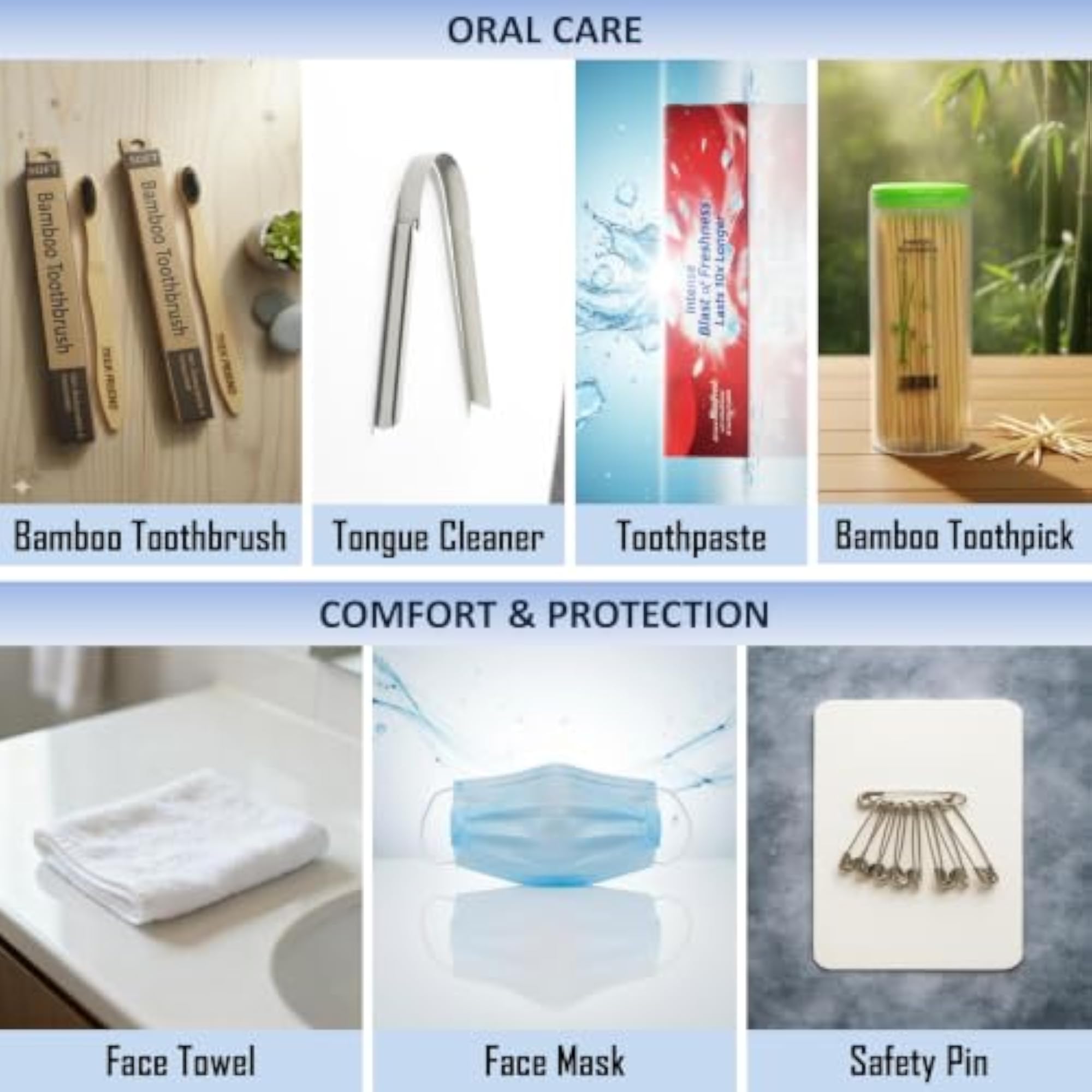 All-in-One Travel Kit with Essentials for Men and Women
